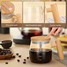 500ml Self-Stirring Coffee Mug USB Rechargeable Automatic Electric Mixing Glass Cup - Image 2