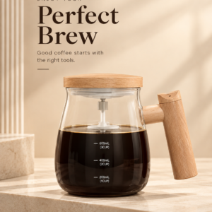 500ml Self-Stirring Coffee Mug USB Rechargeable Automatic Electric Mixing Glass Cup