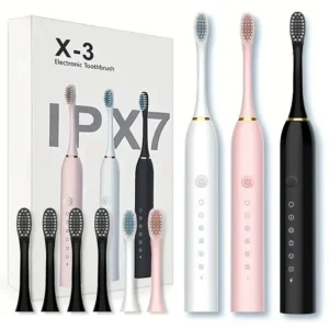 X3 Sonic Electric Toothbrush USB Rechargeable Toothbrush with 5 Cleaning Modes
