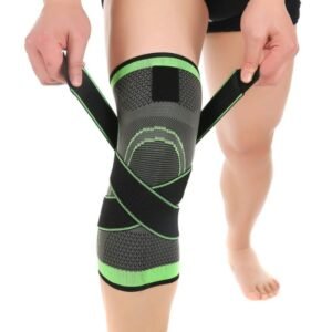Adjustable 3D Knee Support Band Patella Gel Pad, Anti-Slip Grip & 360° Compression