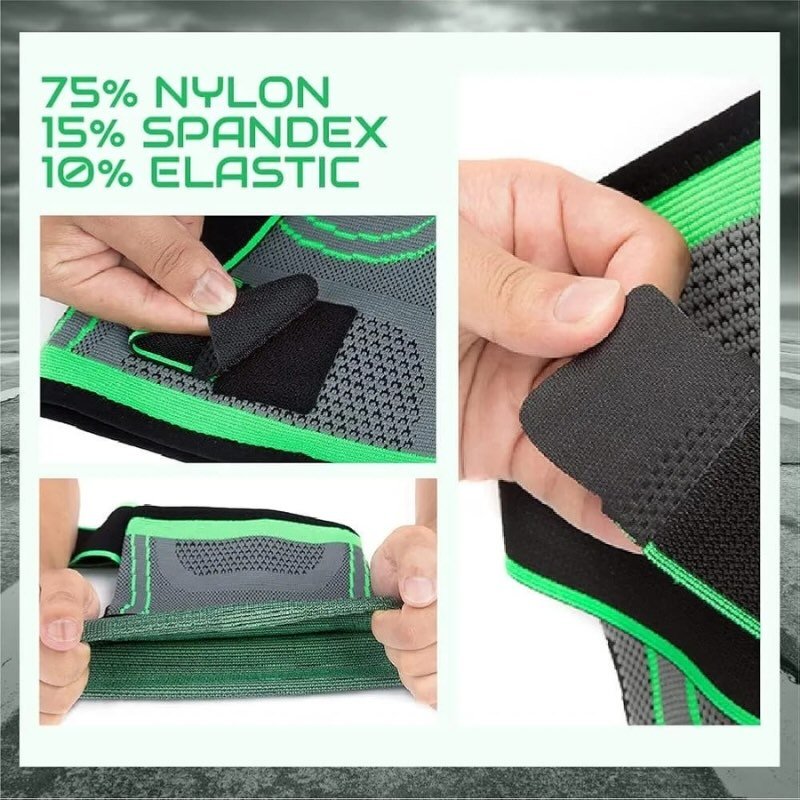 Adjustable 3D Knee Support Band Patella Gel Pad, Anti-Slip Grip & 360° Compression - Image 4
